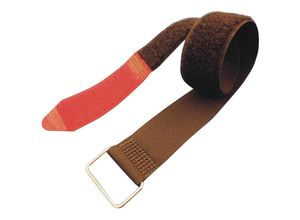 7640108887207 - F101-16-350M Klettband mit Gurt Haft- und Flauschteil (l x b) 350 mm x 16 mm Schwarz Rot 1 - Fastech