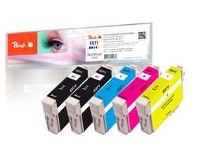 7640148555876 - E715 5 Druckerpatronen XL (2*bk c m y) ersetzt Epson T0715 C13T07154010 für zB Epson Stylus SX 515 W Epson Stylus D 120 Epson Stylus D 78 (wiederaufbereitet)