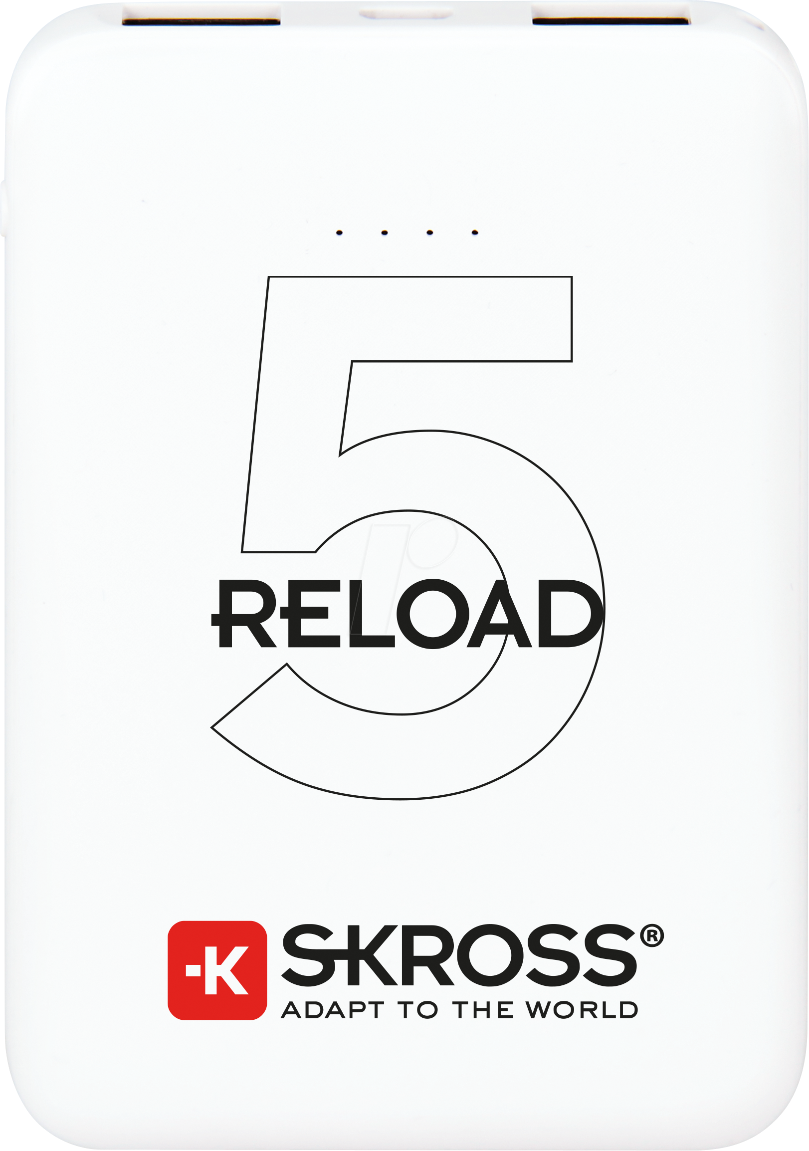 7640166322092 - Reload 5 Powerbank 5000 mAh Li-Ion Weiß Statusanzeige - Skross