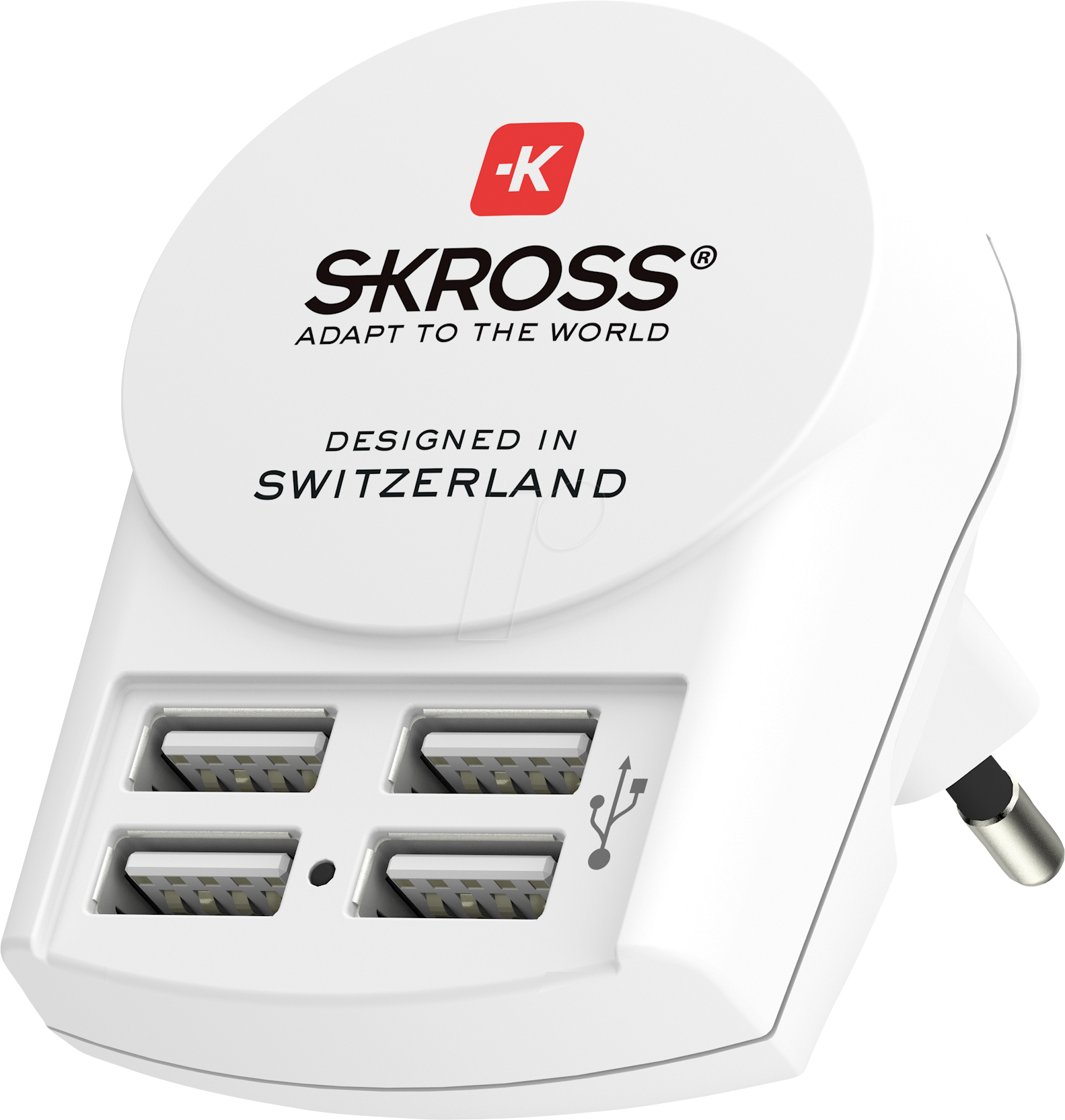 7640166323068 - Euro usb Charger 4x Typ a Reiseadapter 2019 (1302422) - Skross