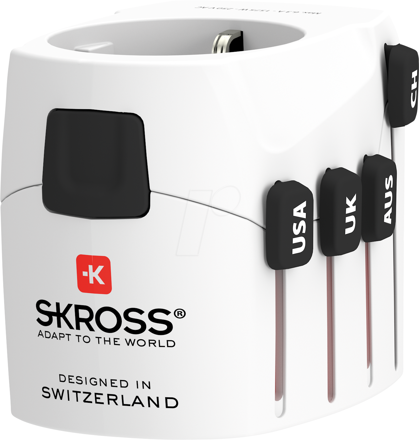 7640166323532 - SKROSS World Adapter Pro World & USB 3-polig (7A) Reiseadapter (7640166323532)