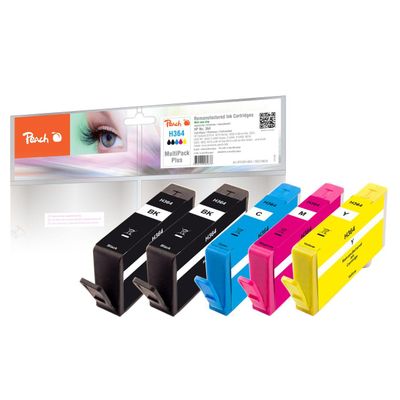 7640169589676 - Combi-Pack PLUS - 5-pack - S - black yellow cyan magenta - remanufactured - ink cartridge (alternative for HP CB316EE HP CB318EE HP CB319EE HP CB320EE) - Tintenpatrone Cyan