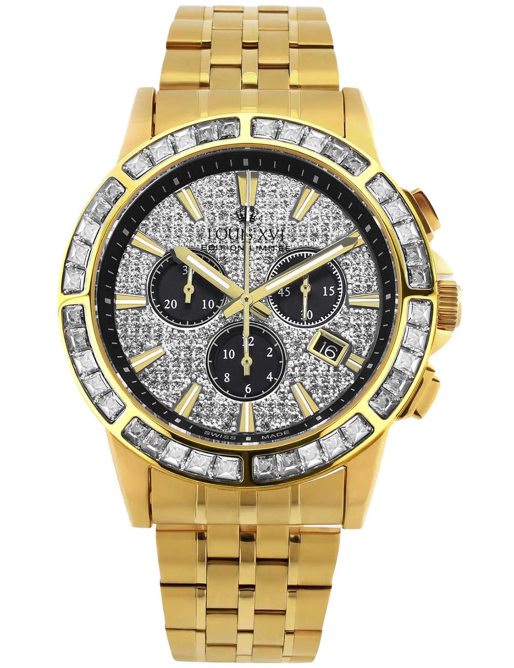 7640172147856 - Louis XVI XLXVI1130 Majeste Iced Out Baguette