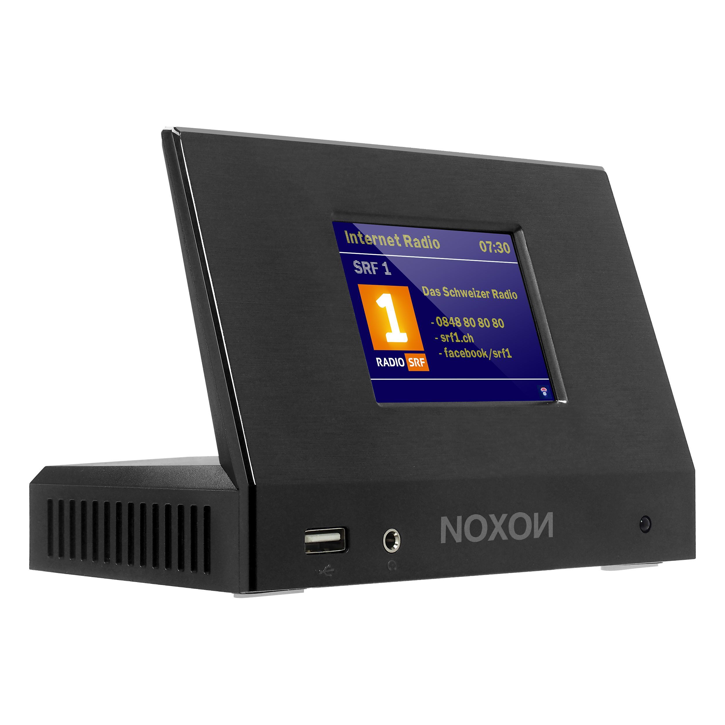 7640172480038 - Noxon A120 schwarz - Audio Adapter DAB+ UKW &  Internet-Radio Spotify Bluetooth USB App