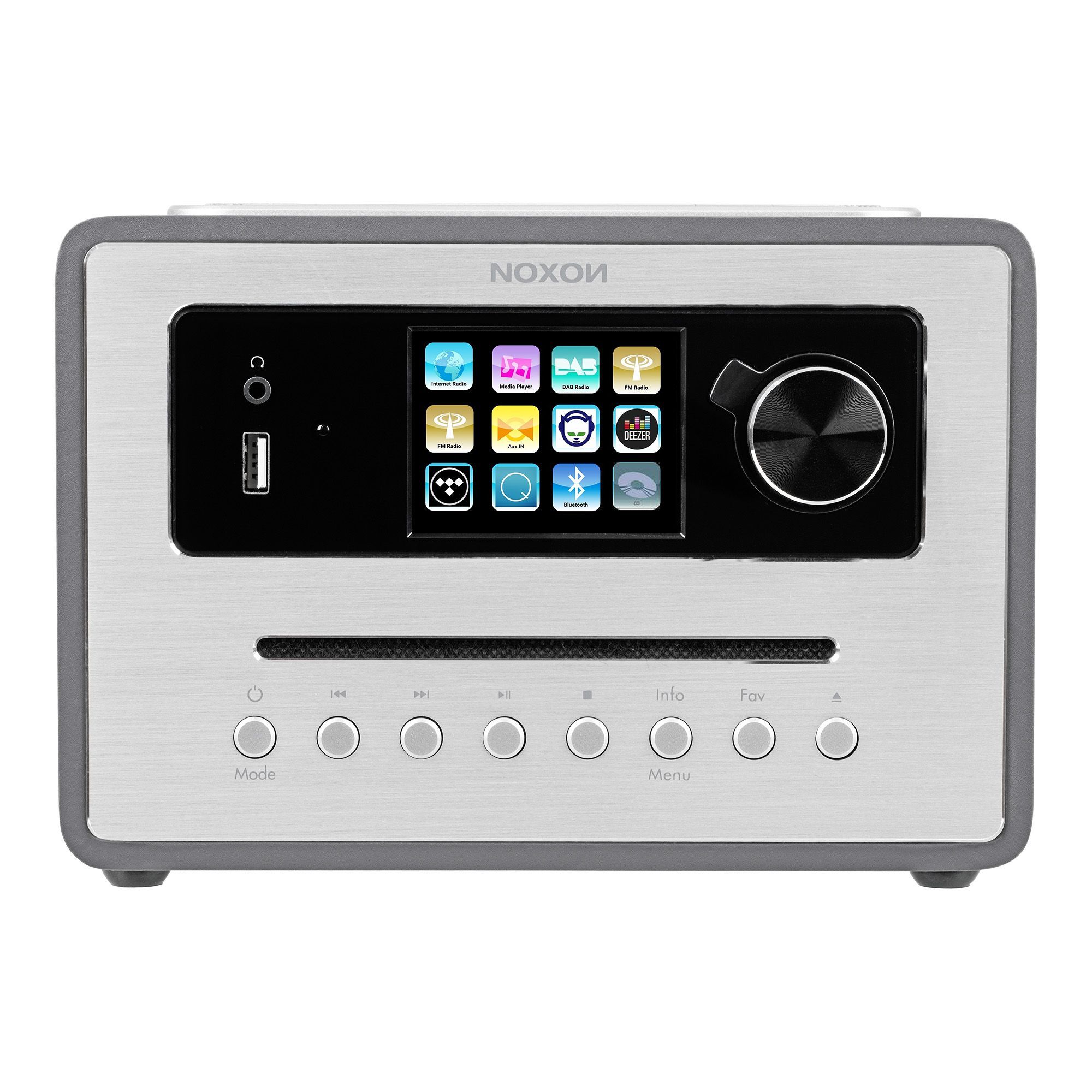 7640172482131 - Noxon iRadio 500 CD Anthrazit - 360° Soundsystem DAB+   UKW   Internetradio Bluetooth