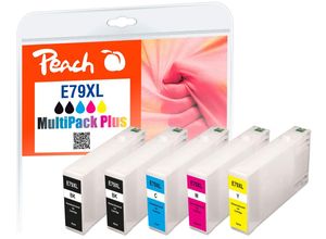 7640173430445 - E79 XL 5 Druckerpatronen XL (2*bk c m y) ersetzt Epson No 79XL C13T79054010 für zB Epson WorkForce Pro WF -4600 (wiederaufbereitet)