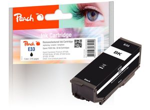 7640173434450 - E33 Druckerpatrone bk ersetzt Epson T3331 No 33 bk C13T33314010 für zB Epson Expression Premium XP -530 Epson Expression Premium XP -630 (wiederaufbereitet)