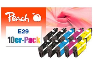 7640173437246 - E29 10 Druckerpatronen (2*bk bk c m y) ersetzt Epson T2986 No 29 C13T29864010 für zB Epson Expression Home XP -235 (wiederaufbereitet)