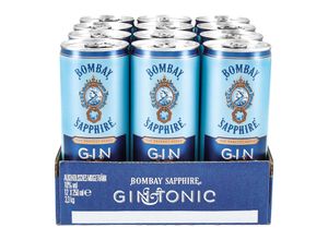 7640175742478 - Bombay Sapphire Gin & Tonic Mixgetränk 100 % vol 025 Liter Dose 12er Pack