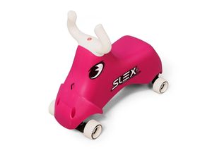 7640178330030 - SLEX RodeoBull Rutschfahrzeug in pink Kinder Rutschauto ABEC 3 Longboard Rollen bis 35kg