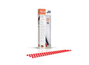 7640366810634 - Binderücken 6mm A4 rot 1000 Stück