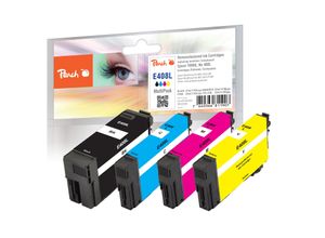 7640366811907 - E408 L 4 Druckerpatronen XL (bk c m y) ersetzt Epson No 408L T09K640 für zB Epson WorkForce Pro WFC 4310 DW (wiederaufbereitet)