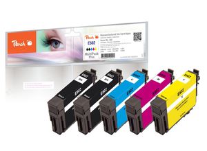 7640460540994 - E502 5 Druckerpatronen (2*bk c m y) ersetzt Epson No 502 für zB Epson Expression Home XP -5100 Epson Expression Home XP -5105 (wiederaufbereitet) 7640460540994 - E502 5 Druckerpatronen (2*bk c m y) ersetzt Epson No 502 für zB Epson Expression Home XP -5100 Epson Expression Home XP -5105 (wiederaufbereitet)