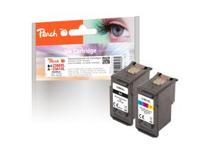 7640460546262 - C560 XLBK 2 Druckerpatronen XL (bk col) ersetzt Canon PG-560XLBK CL-561XLC 3712C006 für zB Canon Pixma TS 7450 a Canon Pixma TS 5350 a (wiederaufbereitet)