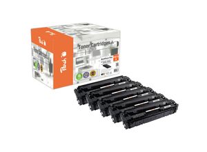 7640460548860 - HP 415 A 5 Toner (2*bk c m y) ersetzt HP No 415A W2030A*2 W2031A W2032A W2033A für zB HP Color LaserJet Enterprise MFP M 480 f (wiederaufbereitet)