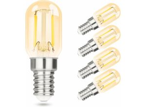 7661577724978 - E14 led Kaltweiß Vintage Glühbirnen - T22 led Leuchtmittel Lampe 6000K E14 Birnen 2W Energiesparlampe Light Bulbs Edison Retro Glühlampen Filament