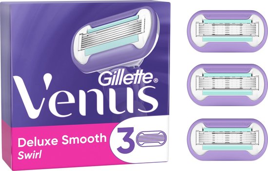 7702018566808 - Venus Deluxe Smooth Swirl Rasierklingen für Frauen - 3 Nachfüllklingen