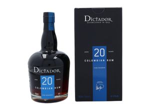 7707284029156 - Dictador 20 Jahre Rum 400 % vol 07 Liter