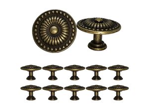 7734759901242 - Lot de10 Boutons de Placard Vintage Poignée de Meuble Ancien 24mm pour Tiroir Armoire Meubles