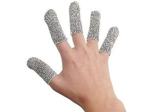 7739196325897 - Shining house 5er-Pack Anti-Schnitt-Fingerschutzhandschuhe widerstandsfähige Fingerschutzhandschuhe