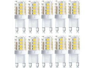 7739196339993 - Shining House - 10 Stück LED-Fluter G9-LED-Leuchtmittel 5 w warmweiß kaltweiß energiesparende LED-Leuchtmittel Ersatz-Halogenleuchtmittel ac