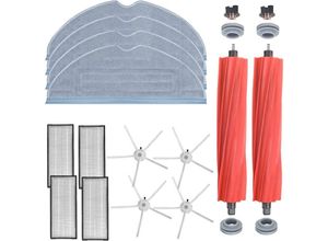 7739196348469 - Shining House - Zubehör für Roborock S7 MaxV Ultra   S7 MaxV   S7 Plus   S7 Max   S7 Roboterstaubsauger (2 Hauptbürsten + 4 Filter + 4 Eckbürsten + 4