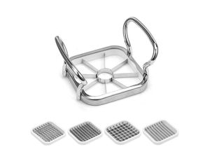 7739196368474 - Kartoffelschneider 5-in-1-Edelstahl-Kartoffelfruchtschneider Häcksler Hacker-Hersteller Vakuum-Edelstahl-Kartoffelschneider Birnen - Shining