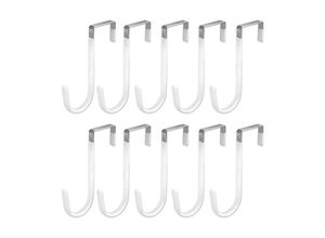 7739196869971 - 10 Stück Türhaken robuste Aufbewahrungshaken für Wohnzimmer Badezimmer Schlafzimmer Küche Kleidung Handtücher Hüte Mäntel (weiß) - Shining 7739196869971 - 10 Stück Türhaken robuste Aufbewahrungshaken für Wohnzimmer Badezimmer Schlafzimmer Küche Kleidung Handtücher Hüte Mäntel (weiß) - Shining