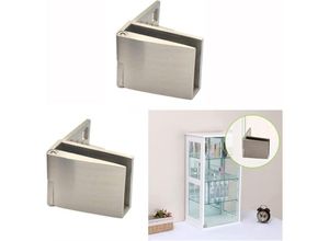 7739196886596 - Paar rahmenlose Glastürscharniere für Weinvitrinen Glastürscharniere geeignet für 3–5 mm - Shining House 7739196886596 - Paar rahmenlose Glastürscharniere für Weinvitrinen Glastürscharniere geeignet für 3–5 mm - Shining House