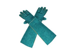 7751577297364 - Bissfeste Handschuhe für den Umgang mit Tieren 60 cm Mehrzweck-Arbeitshandschuhe aus Leder zum Schweißen für die Gartenarbeit oder den Umgang mit