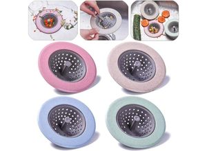7751577428362 - Sieb Abflussstopfen Sieb Abflussstopfen Sieb Korbsieb für Badezimmer Abflusssieb Abflusssieb Stopper für Küchenspüle (4 Stück) - Ahlsen
