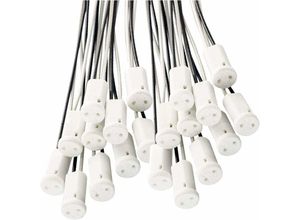 7751577811065 - 25 Stück G4 Lampenfassungen G4 Sockel Lampenfassung mit Keramikfassung für G4 led Halogenlampe - Lntyq