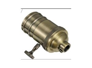 7751577811355 - Led Beleuchtung 4 Edison Vintage Fassung E27 Lampenadapter mit Schalter Retro Vintage Batterie Antik Messing Kronleuchter - Lntyq 7751577811355 - Led Beleuchtung 4 Edison Vintage Fassung E27 Lampenadapter mit Schalter Retro Vintage Batterie Antik Messing Kronleuchter - Lntyq