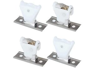 7751577824508 - Lntyq - 2 Stück Kordelrücklaufrolle und 2 Stück Kordelverriegelungsmechanismus Schwenkbarer Kordelverriegelungsmechanismus für Rollos Fensterrollos