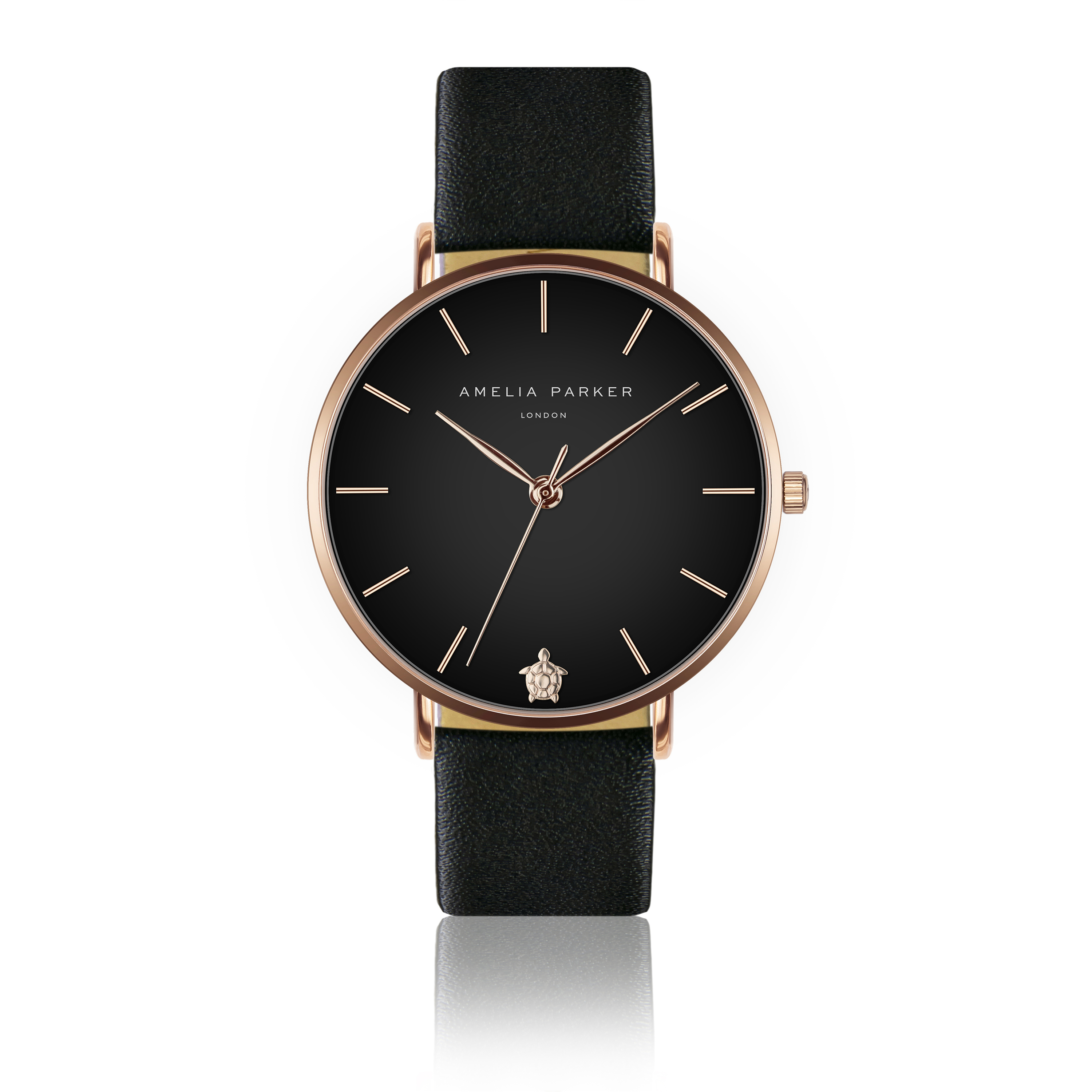 7753311098053 - Lederuhr Frau Midnight Moon Black 7753311098053 - Lederuhr Frau Midnight Moon Black