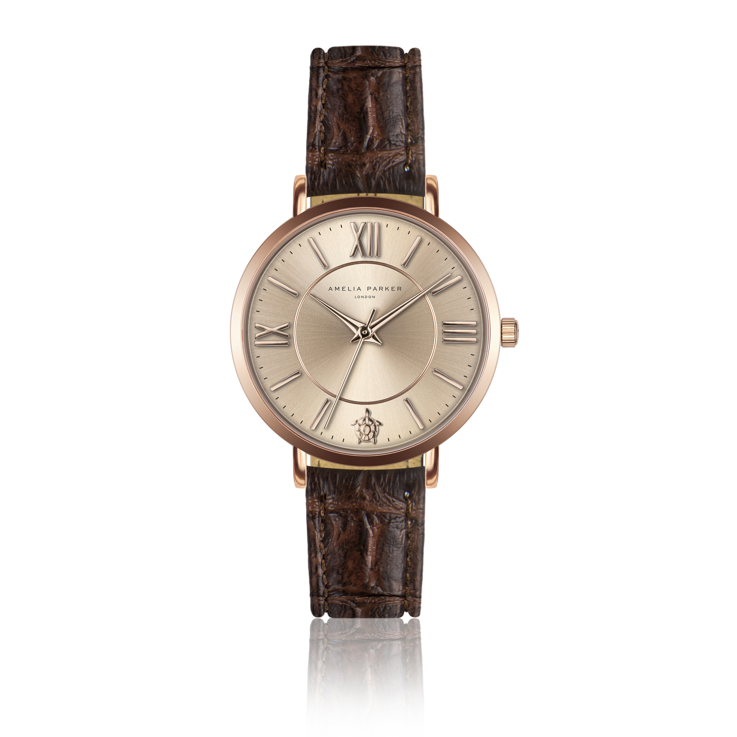 7753311193161 - Lederuhr Frau Petite Rose Brown