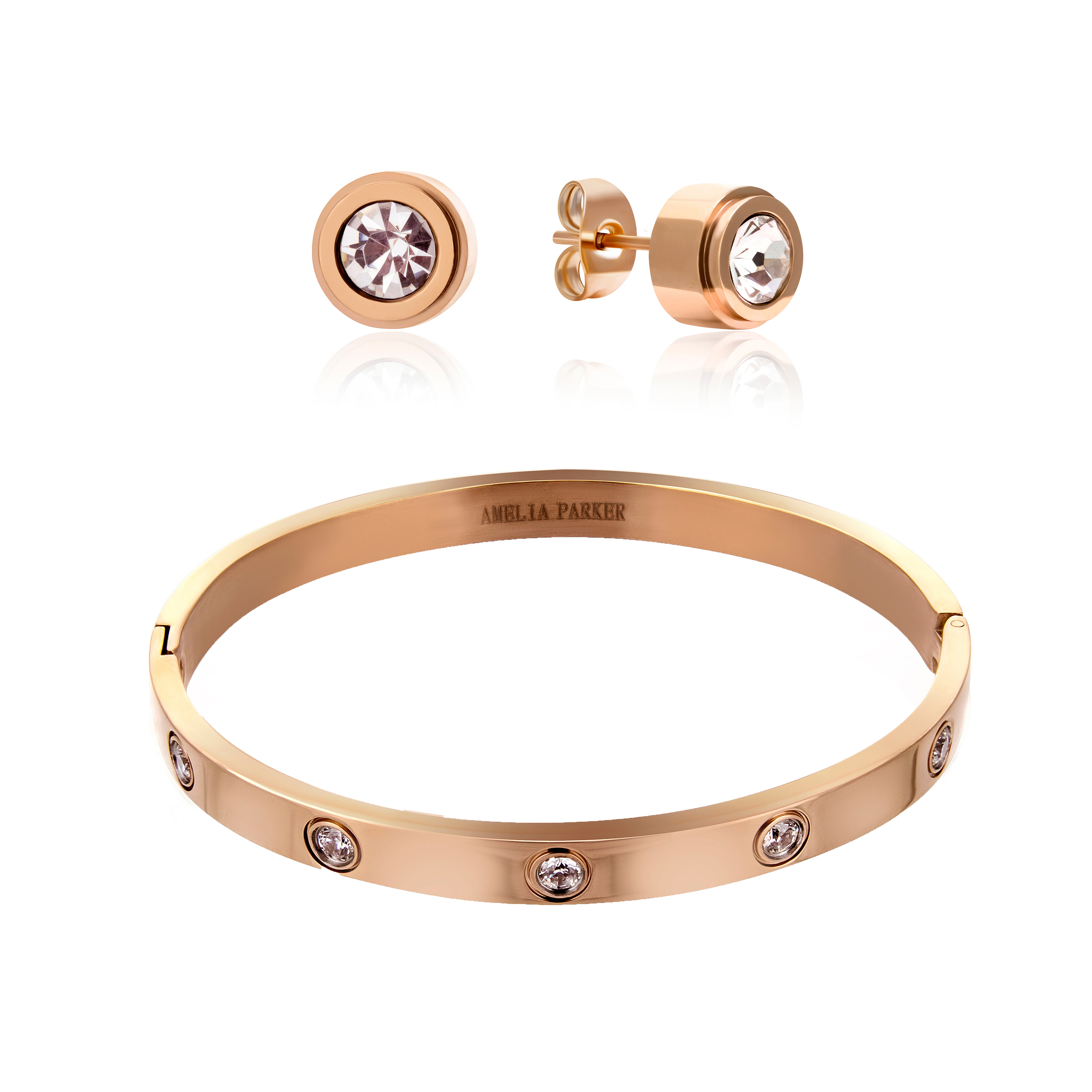 7753311561519 - Set aus Armband und Ohrringen für Frauen Sparkle