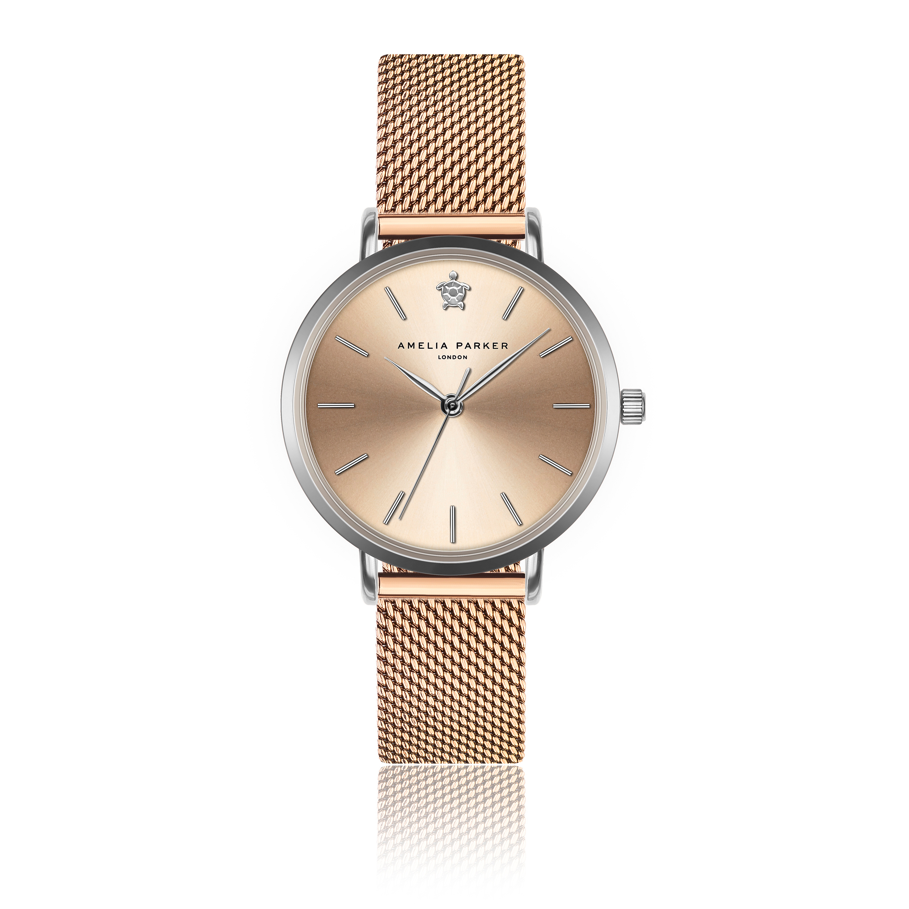 7753311740181 - Damenuhr Golden Hour Rose Gold Mesh