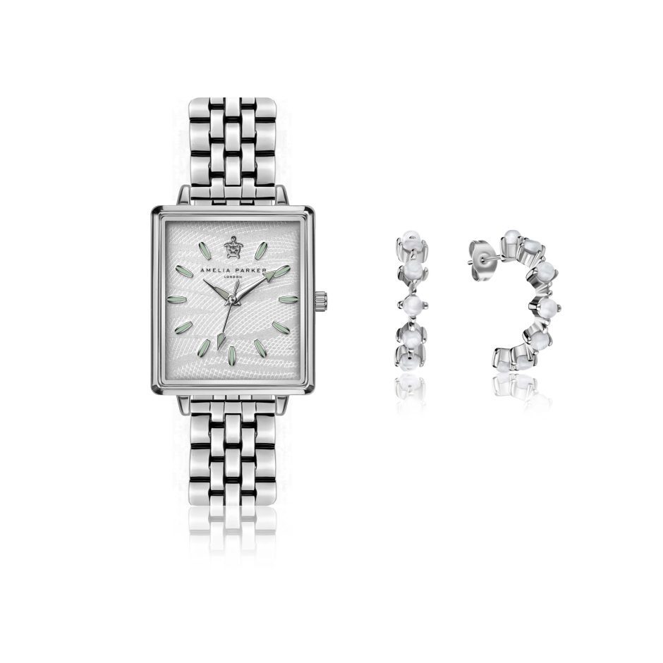 7753311822597 - Uhren- und Ohrring-Set für Damen White Desert