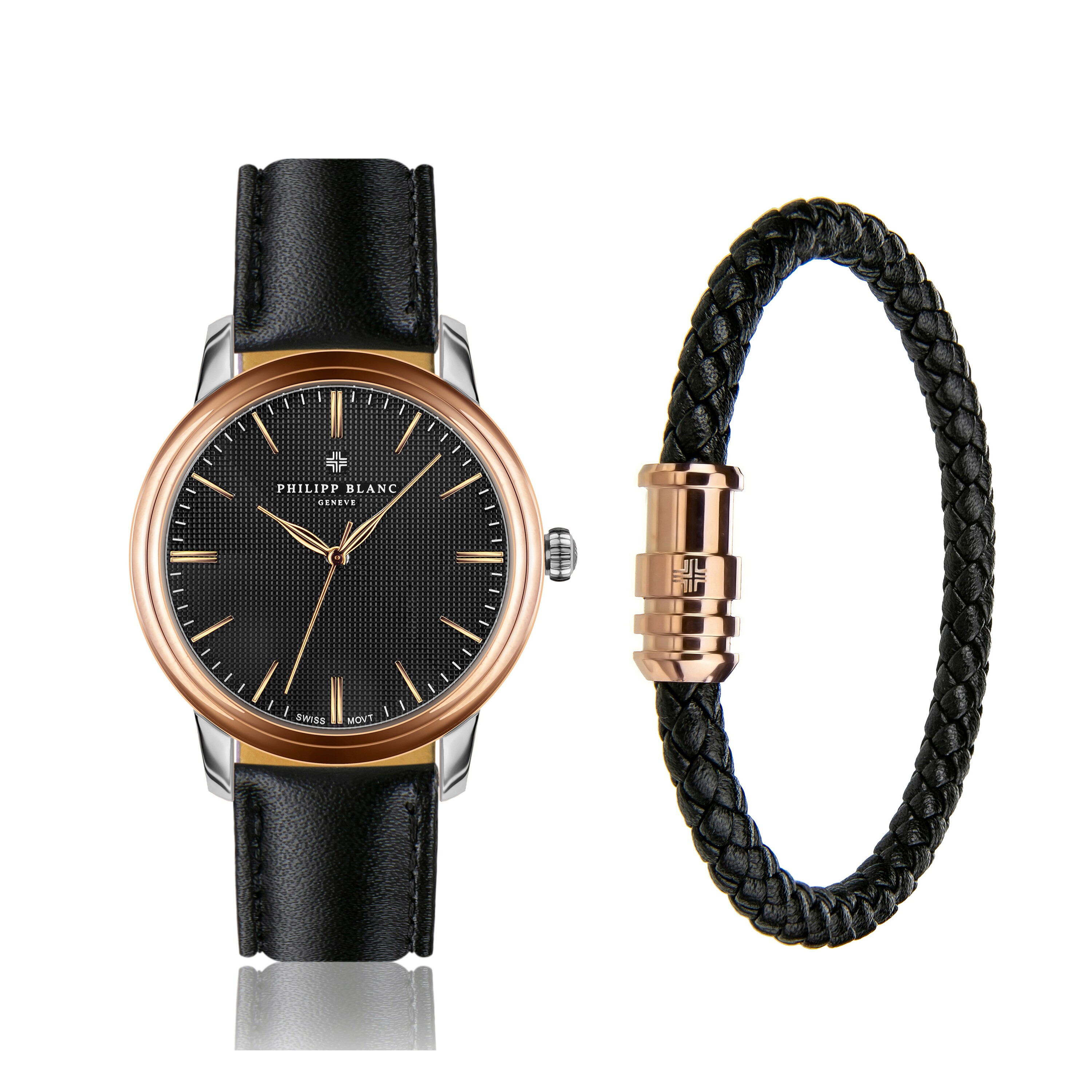 7756613346273 - Uhr und Lederarmband Zurich