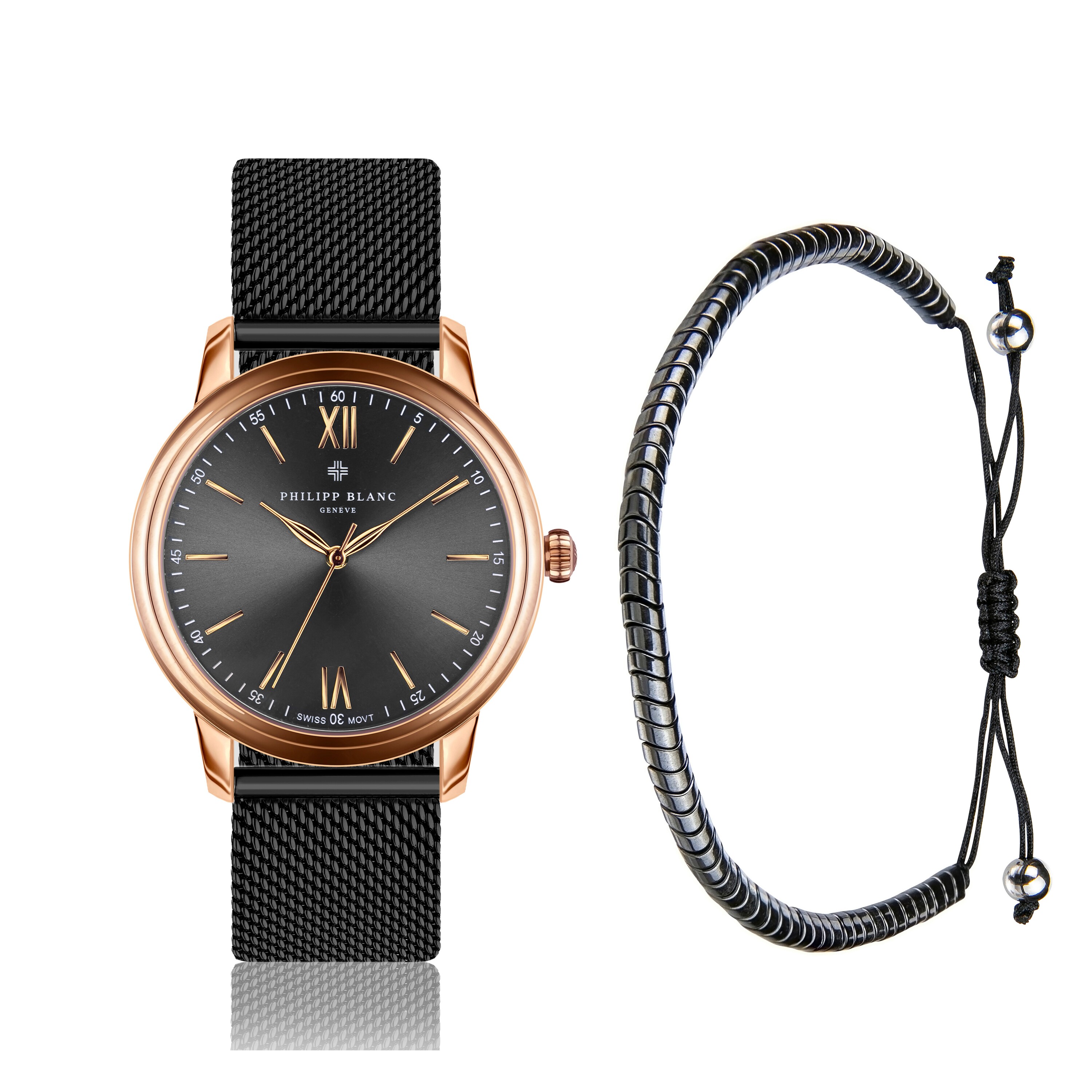 7756613347195 - Uhr und Armband aus Mesh Geneva