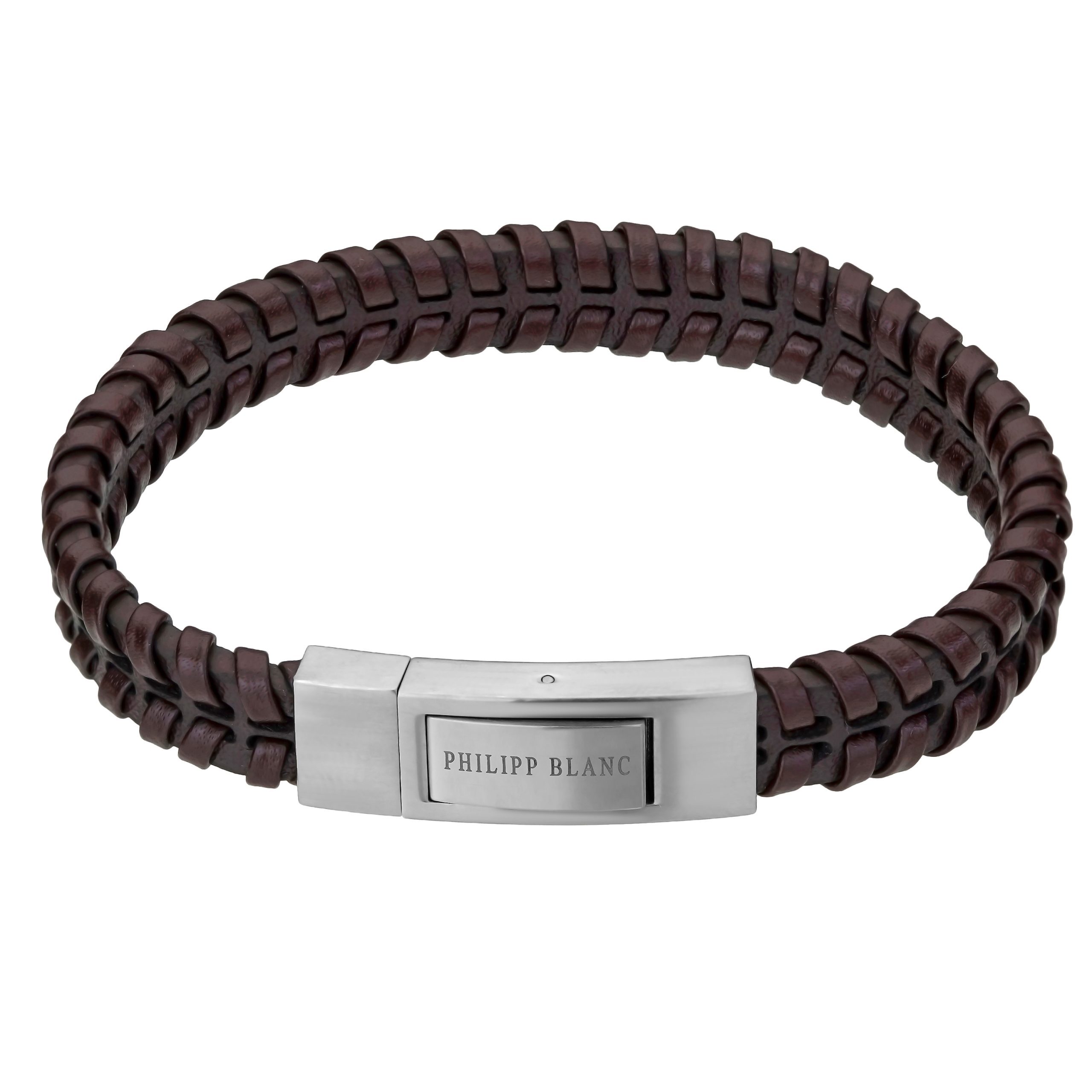 7756613396223 - Armband aus echtem Leder und Edelstahl Andreas