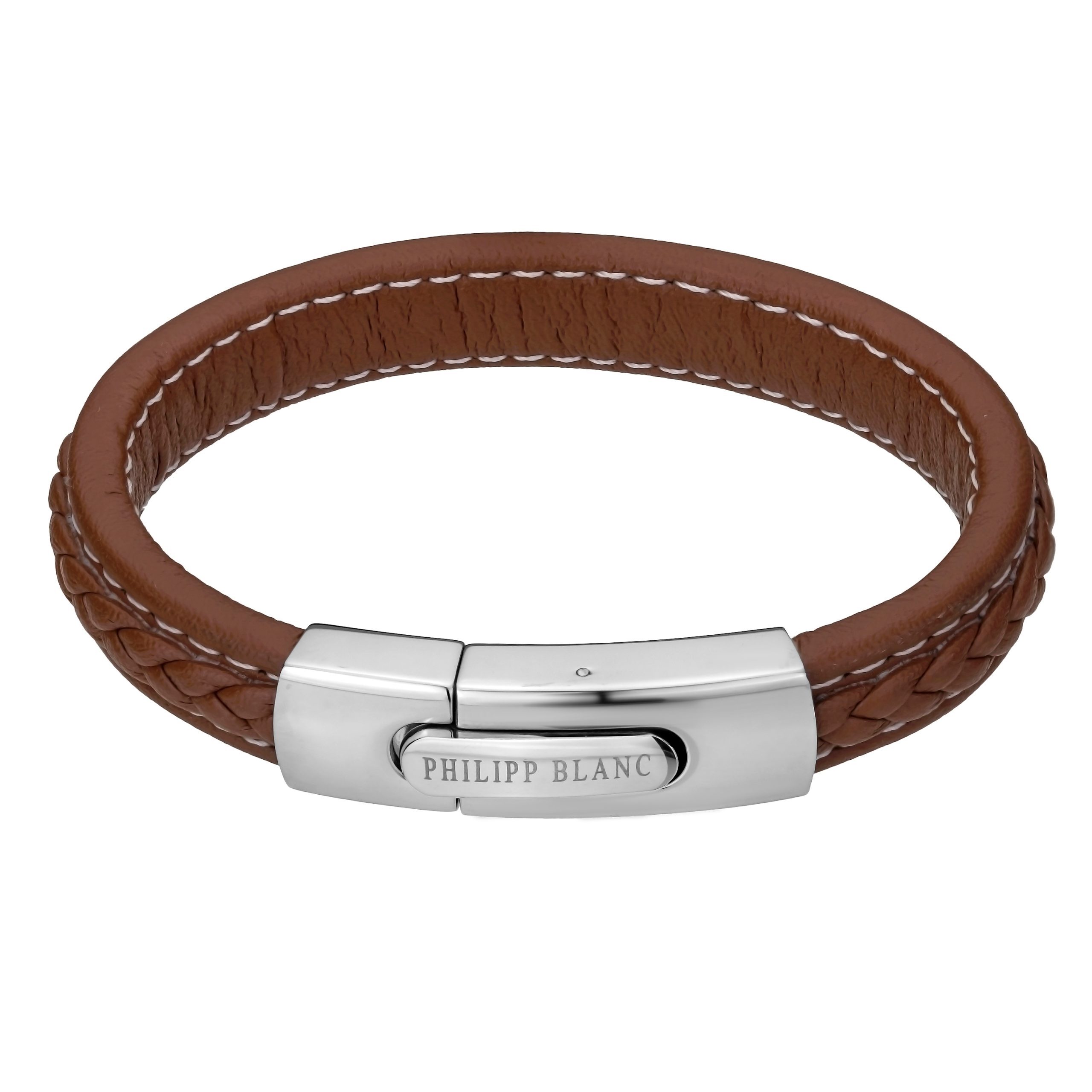 7756613396537 - Armband aus echtem Leder und Edelstahl Henry