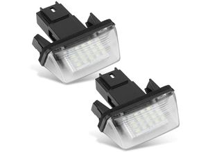 7775157730188 - Sjlerst - 2 pices 18 led gauche et droite lampe de plaque dimmatriculation de voiture pour citron C3 2002-2009 enjoliveur 15 pouces citroen c3 phase