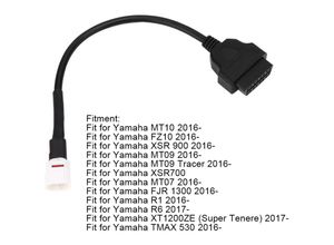 7775158476399 - Obd2 CableObd2 Kabel 4 PoligMotorrad Diagnosekabel AdapterDiagnose Scanner Kabel 4 Polig An Obd2 Fehlercodeleser Motorrad Scannerkabel Stecker