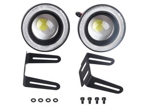 7797299099145 - 2-teiliges Auto-Nebelscheinwerfer 35-Zoll-LED-Halo-Ring-Lampe 30 w 1200 lm 6000 k bis 7000 k COB-Blende DRL-Fahrlicht - Jeffergarden