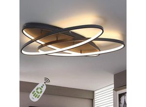 7807444386898 - ZMH - Deckenlampe led Deckenleuchte Wohnzimmer - Dimmbar 62CM Wohnzimmerlampe Modern 76W Schlafzimmerlampe Deckenbeleuchtung mit Fernbedienung für