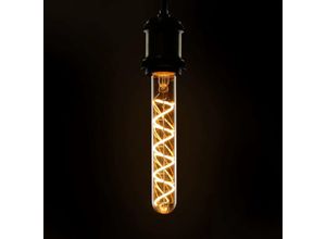 7807447051878 - Led Edison Gluehbirne Röhrenlampe E27 Vintage Glühlampe in Röhrenform Goldfarbe tube Warmweiß Spirale Filament Antike Nostalgie & Retro Beleuchtung