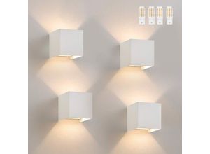 7811081207454 - G9 Deckenstrahler Außenwandleuchte Innen Up Down Wand Leuchten Modern led fest integriert IP65 Wasserdicht Einstellbarer Strahl Flurlampe für