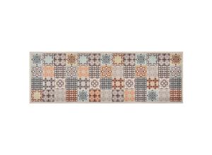 7860987227554 - Sweiko - Küchenteppich Waschbar Mosaik Mehrfarbig 45x150 cm